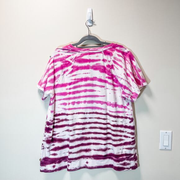 NWT Women's 14/16 LIVI Short-Sleeve Sweatshirt - Tie-Dye - Picture 3 of 3